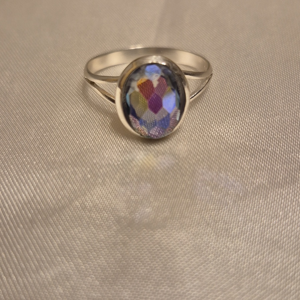 Handmade Sterling Silver Mystic Topaz Ring